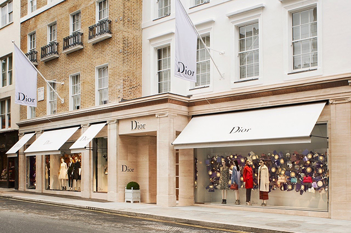 Awnings for Christian Dior 