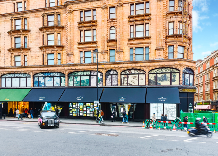  Branded Awnings at Harrods
