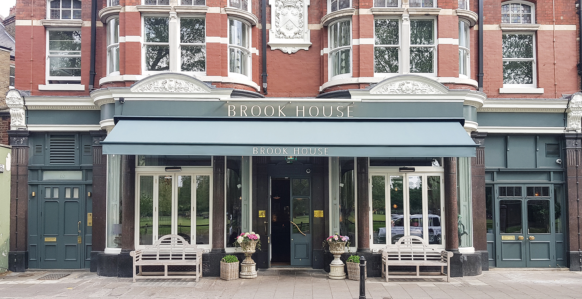 This  Classic commercial awning at Brook House 