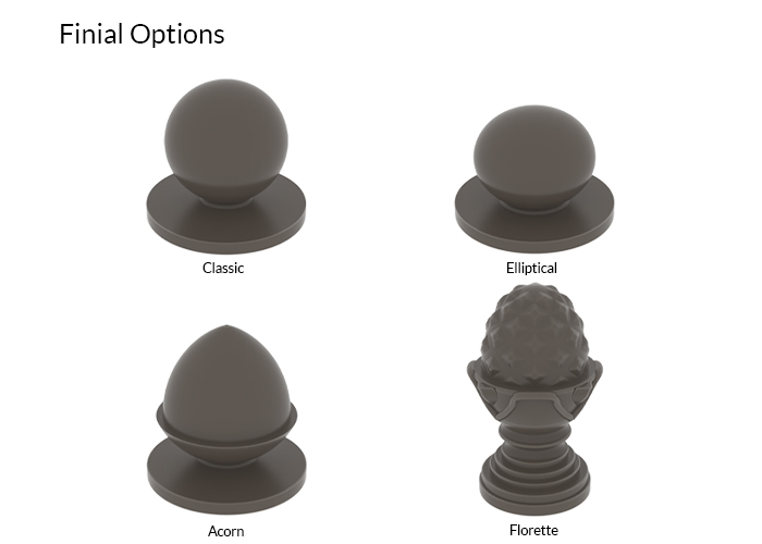 Awning Finial Options by Morco