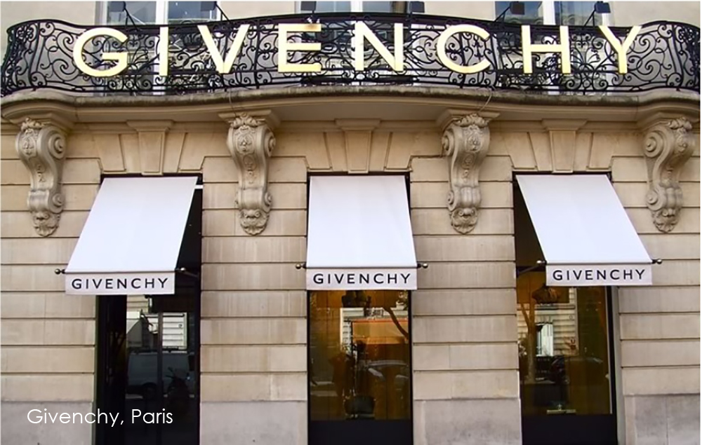 Givenchy awning Paris