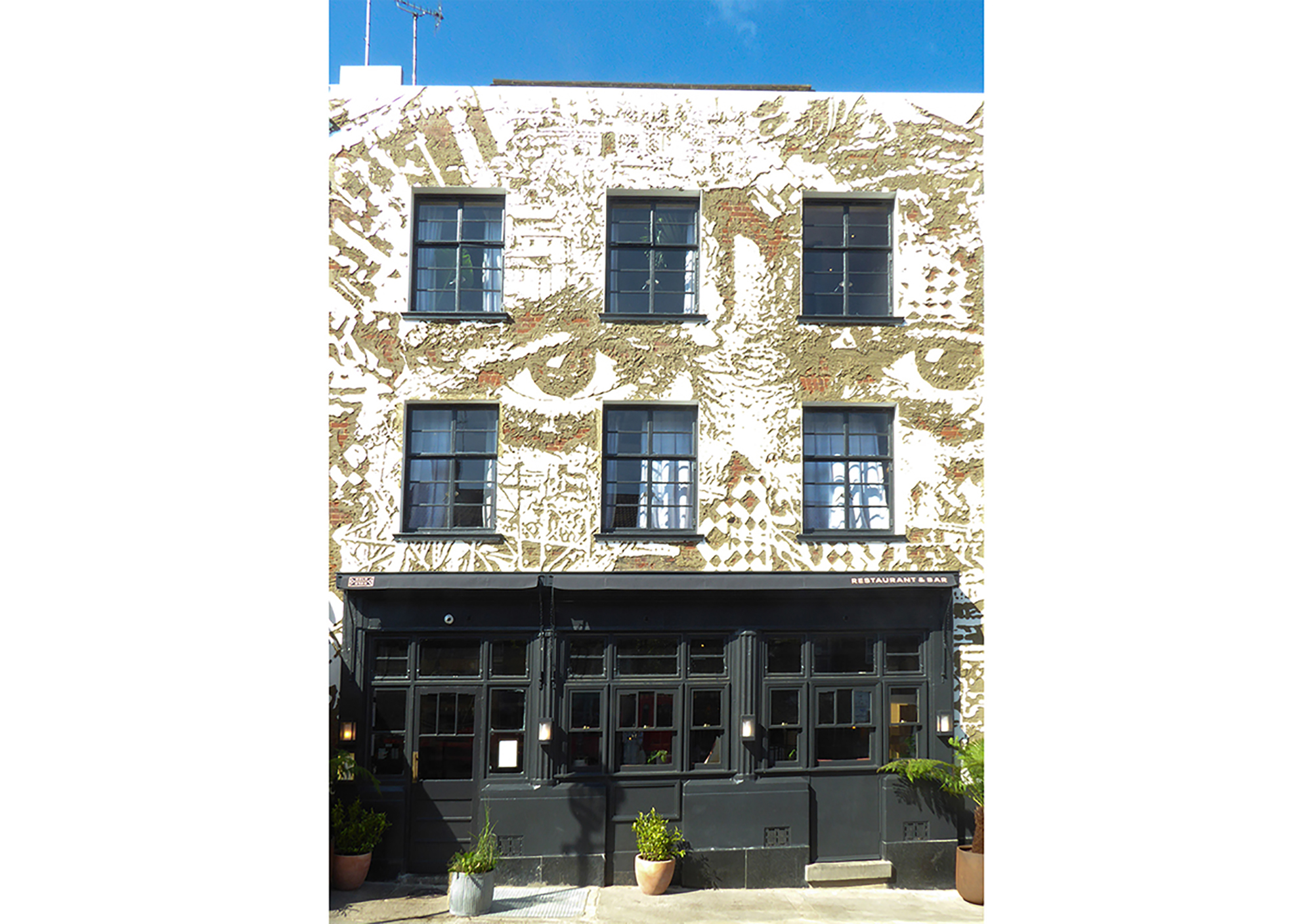 Gold Victorian awning