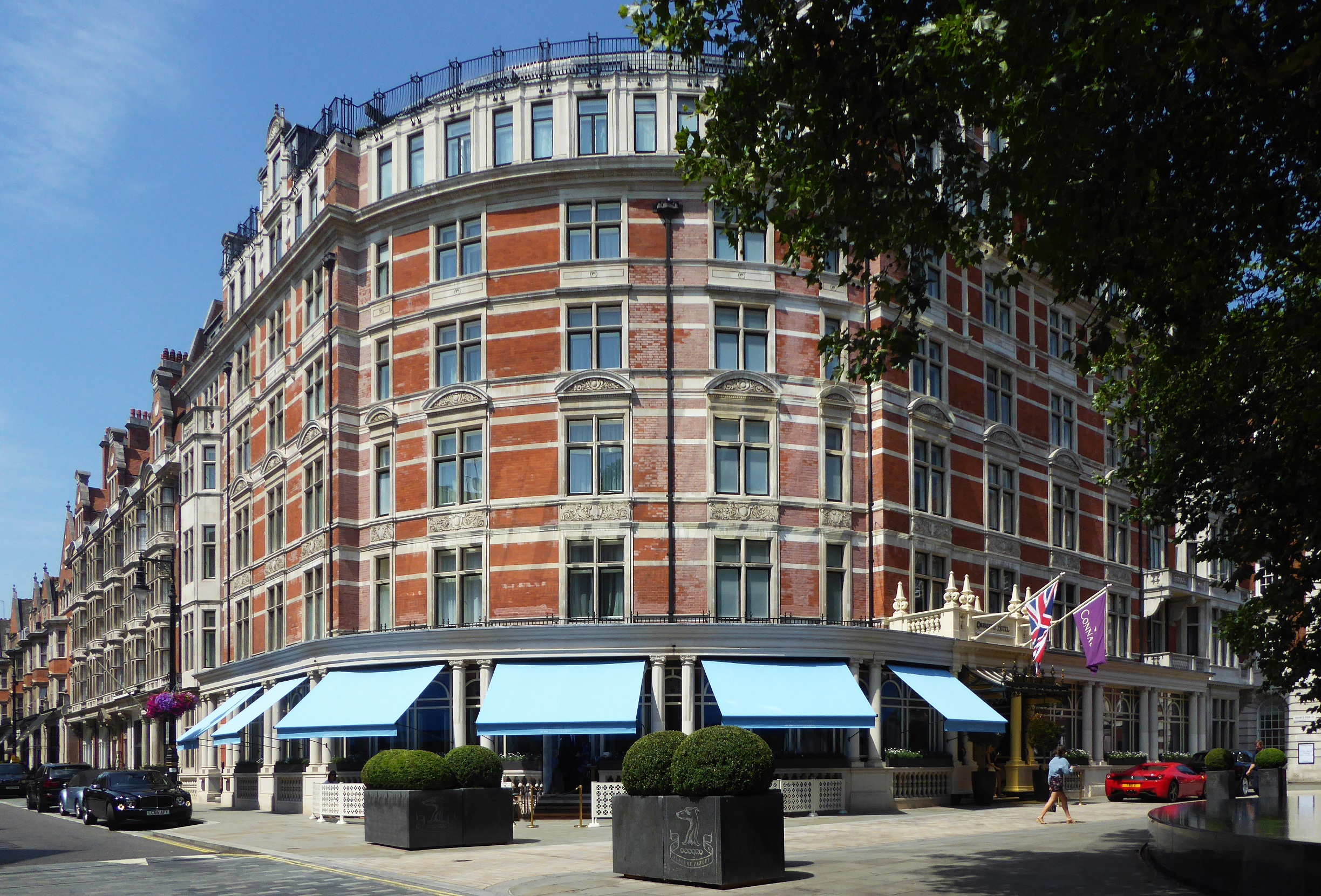 Connaught Hotel blue