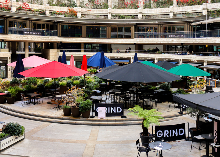 Parasols for Broadgate Circle