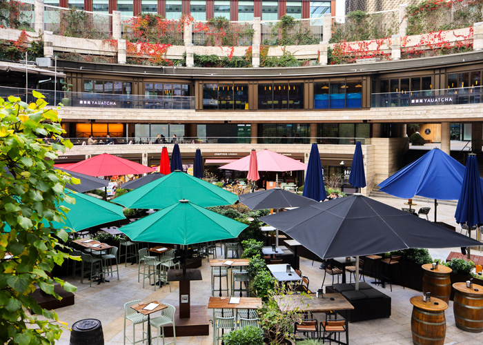 Parasols for Broadgate Circle