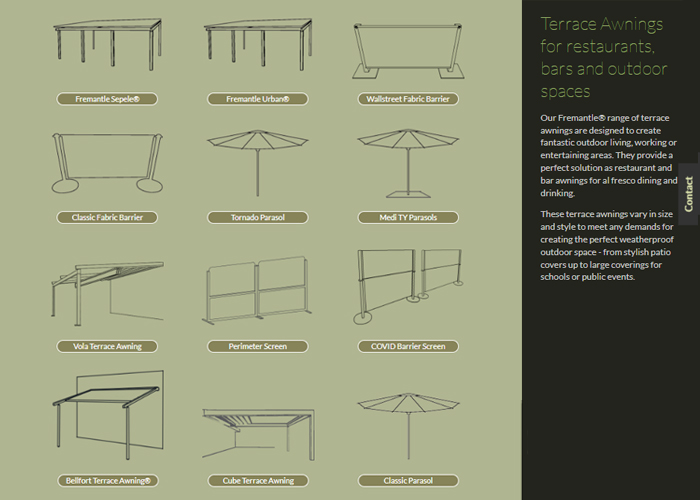 Website Products Terraces Available