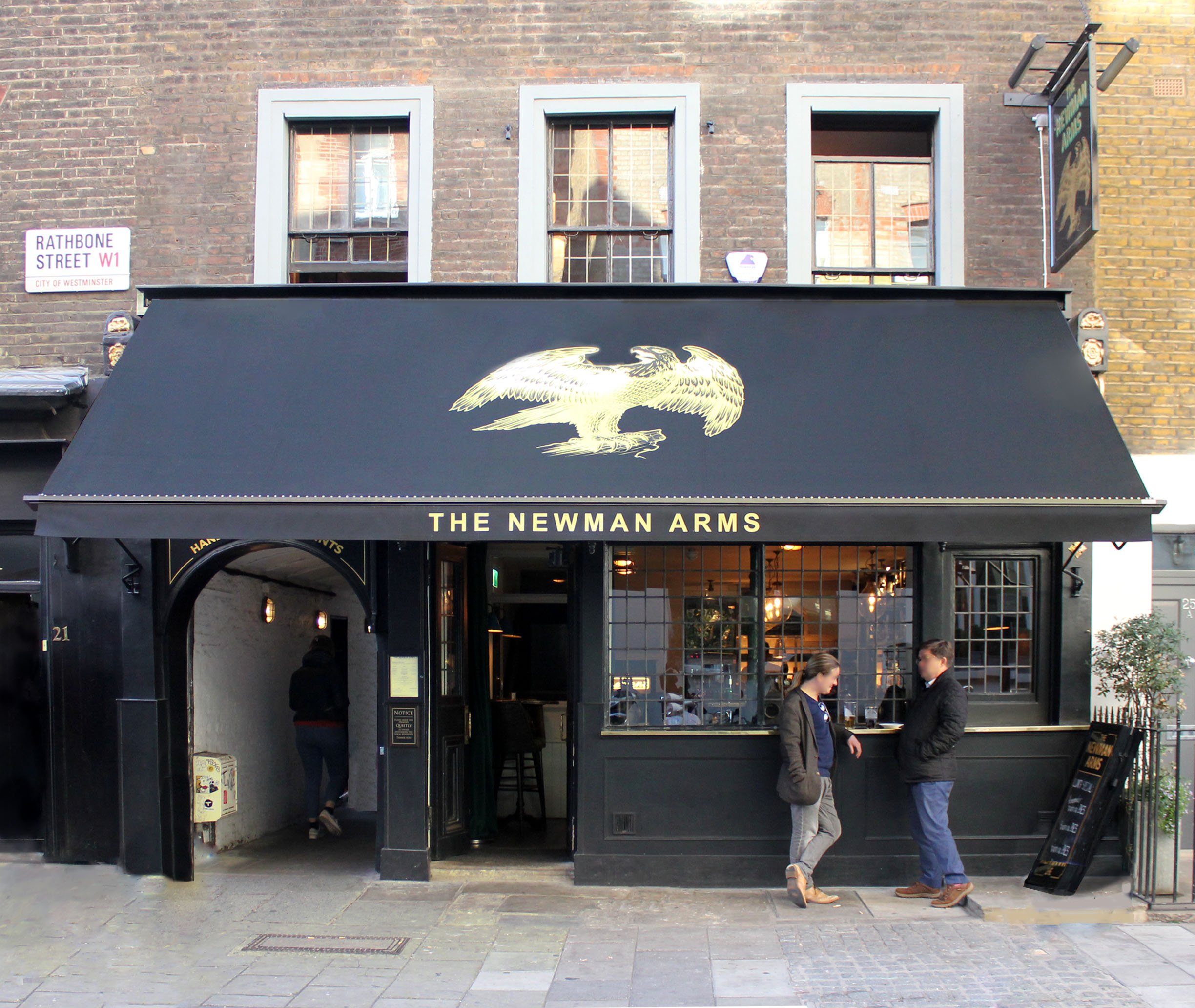 Victorian awning Newman Arms