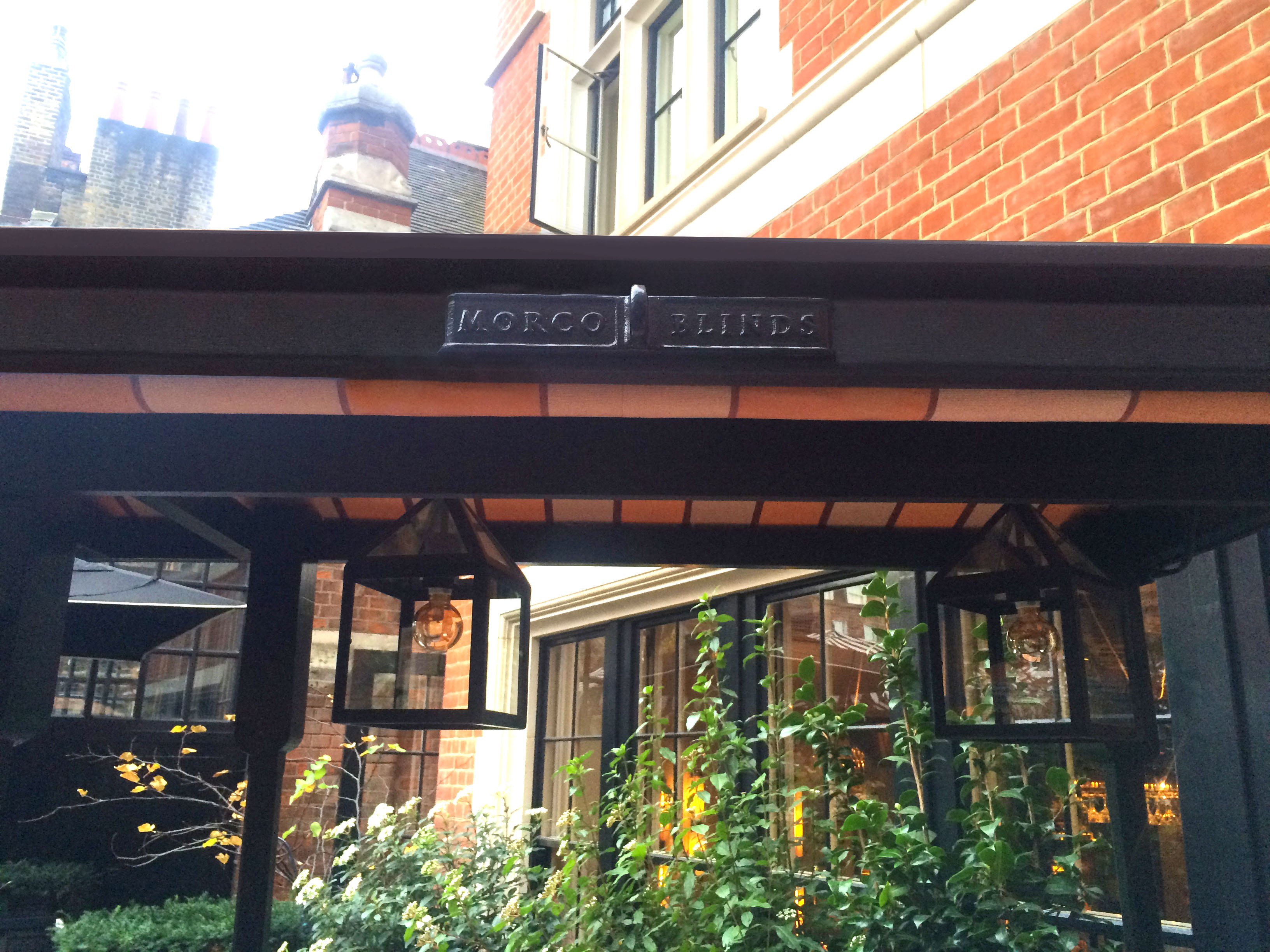 Traditional awning on Oyster cart
