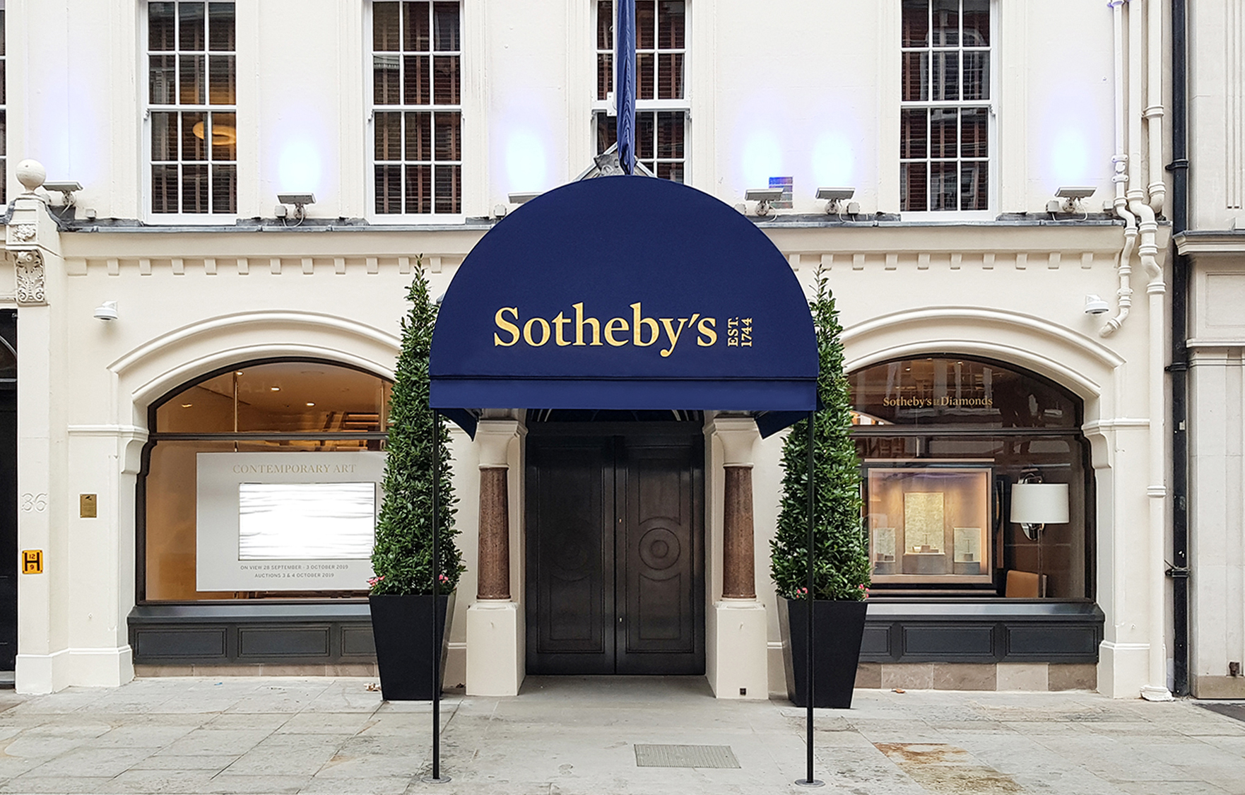 Sotheby's entrance canopy