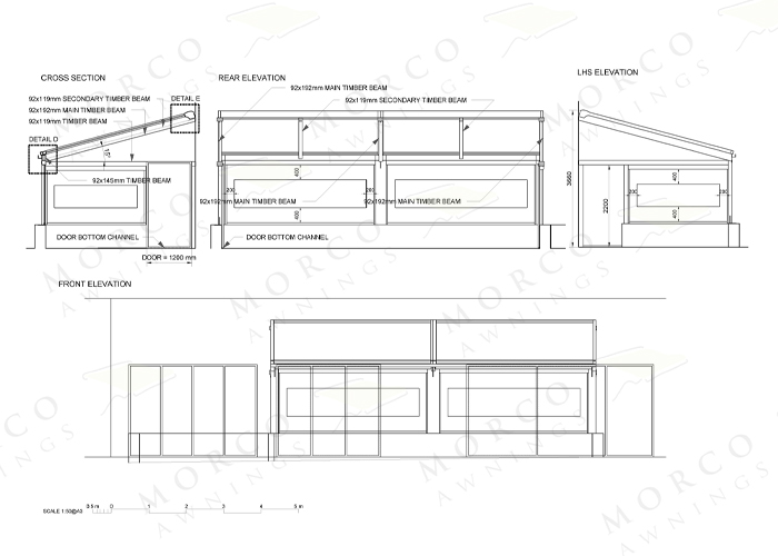  Specification Drawings at Morco Awnings