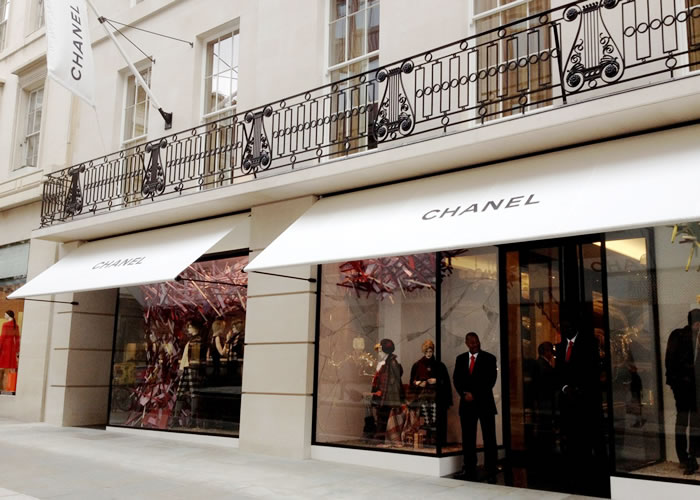 Greenwich Awning® for the Chanel Flagship Store in Bond Street