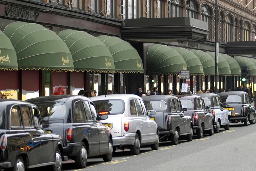 Harrods world famous awnings by Morco Awnings & Blinds