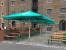 Classic Parasols for Pizza Pilgrims, Canary Wharf